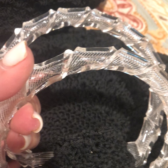 Vintage macrame, plastic handles handbag - Picture 4 of 5